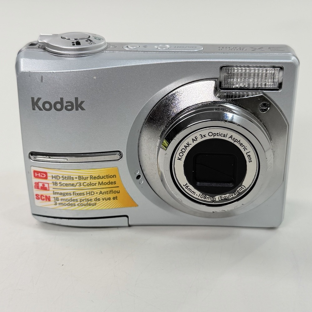 Kodak EasyShare C913 Silver 9.2MP Digital Camera 3X Optical Zoom TESTED WORKING